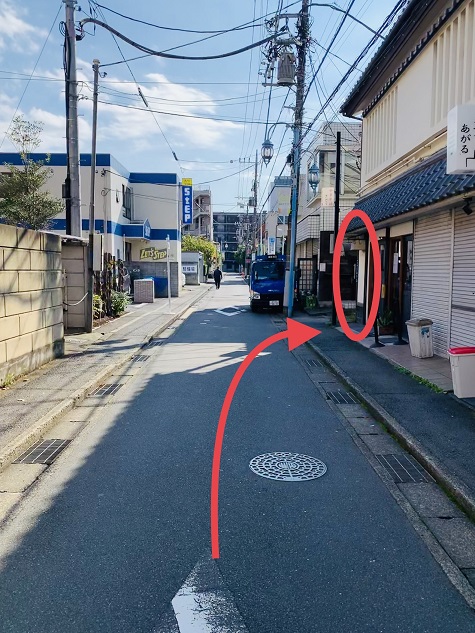 整体Guest Roomへの道順6 整体Guest Roomへの道順6